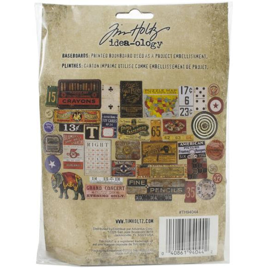 Junk Drawer Baseboards (40/pk) - Tim Holtz 'Idea-Ology Collection