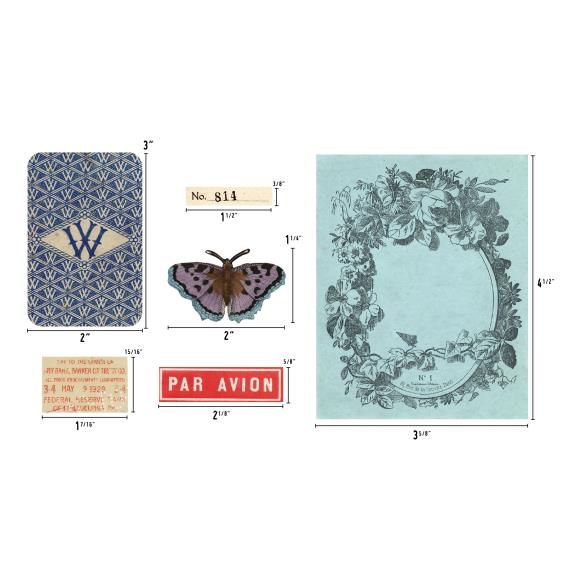 Palette Ephemera Die-Cut Pack (136/pk.) - Tim Holtz 'Idea-Ology' Collection