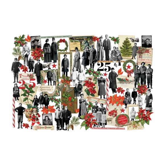 Layers and Paper Dolls - Holiday Pack (87 Pieces) - Tim Holtz 'Idea-Ology' Collection