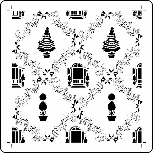 Christmas Wallpaper - Stencil