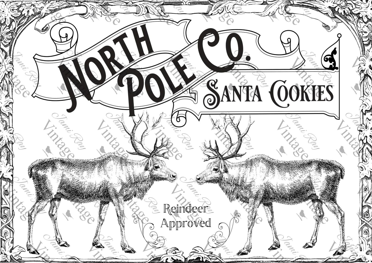 Santa Cookies | JRV Rice Paper A4