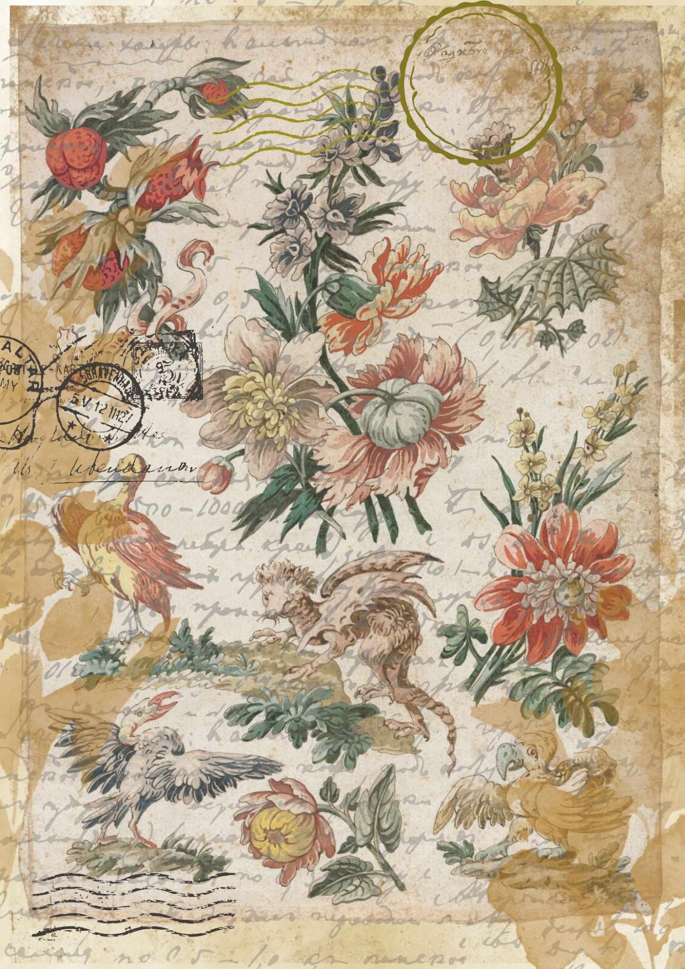 Amoamour- Made By Marley Magic decoupage paper