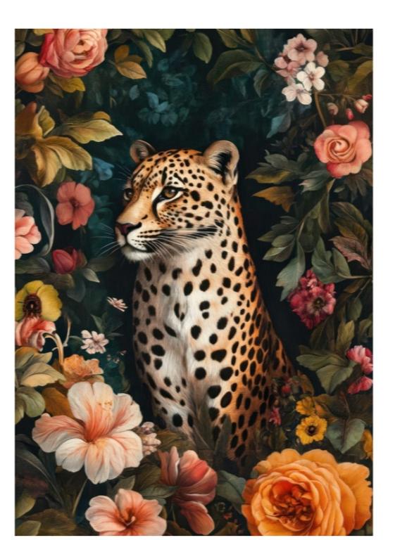 Leopardo - Decoupage Paper