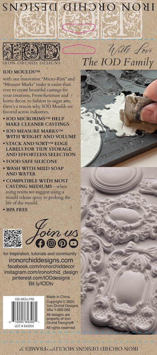 Frames 3 - 6" x 10" Decor Mould
