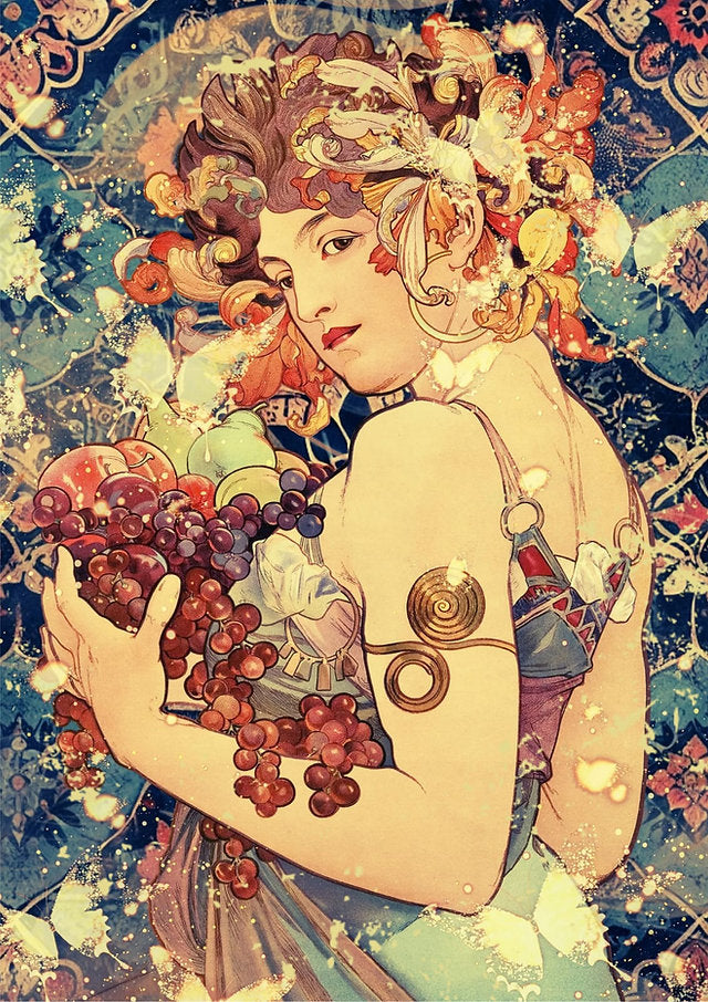 Golden Girl - Decoupage Paper