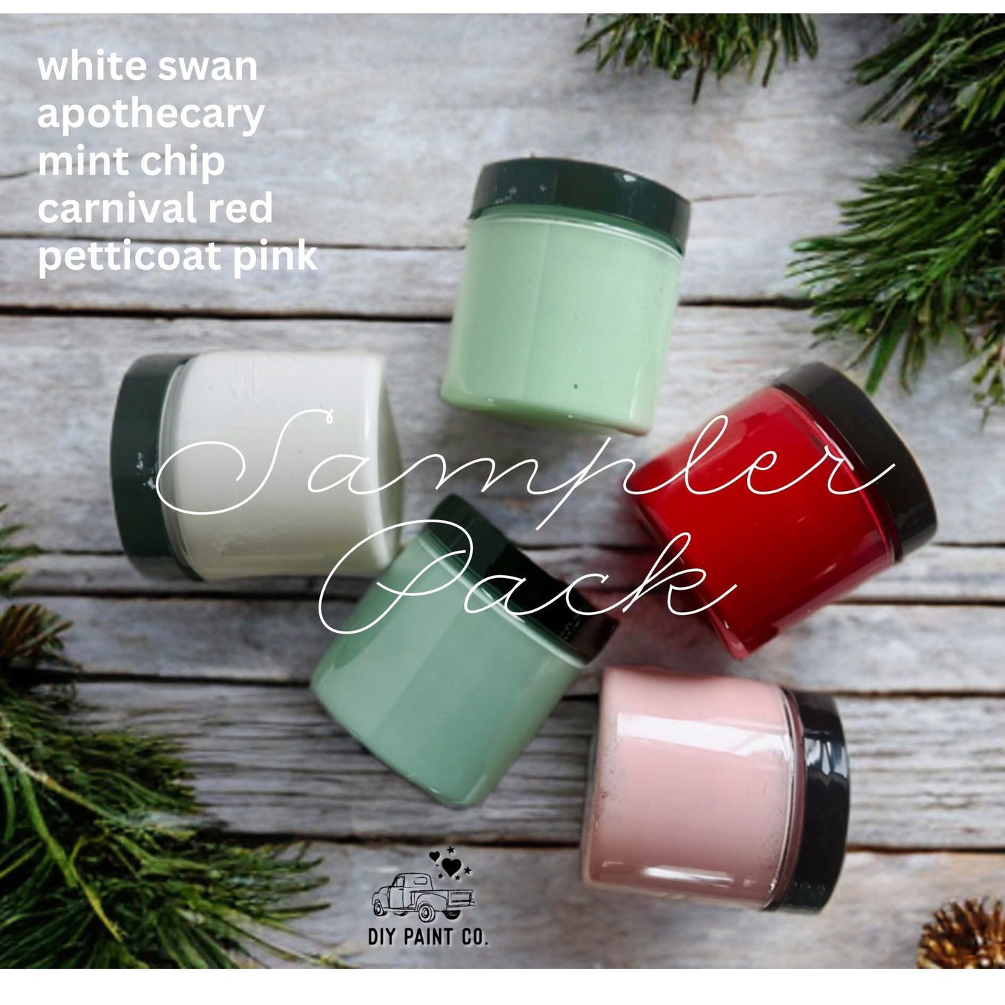 Sampler pack of DIY Paint colors - DIY Paint (5 colors, 4oz each)
