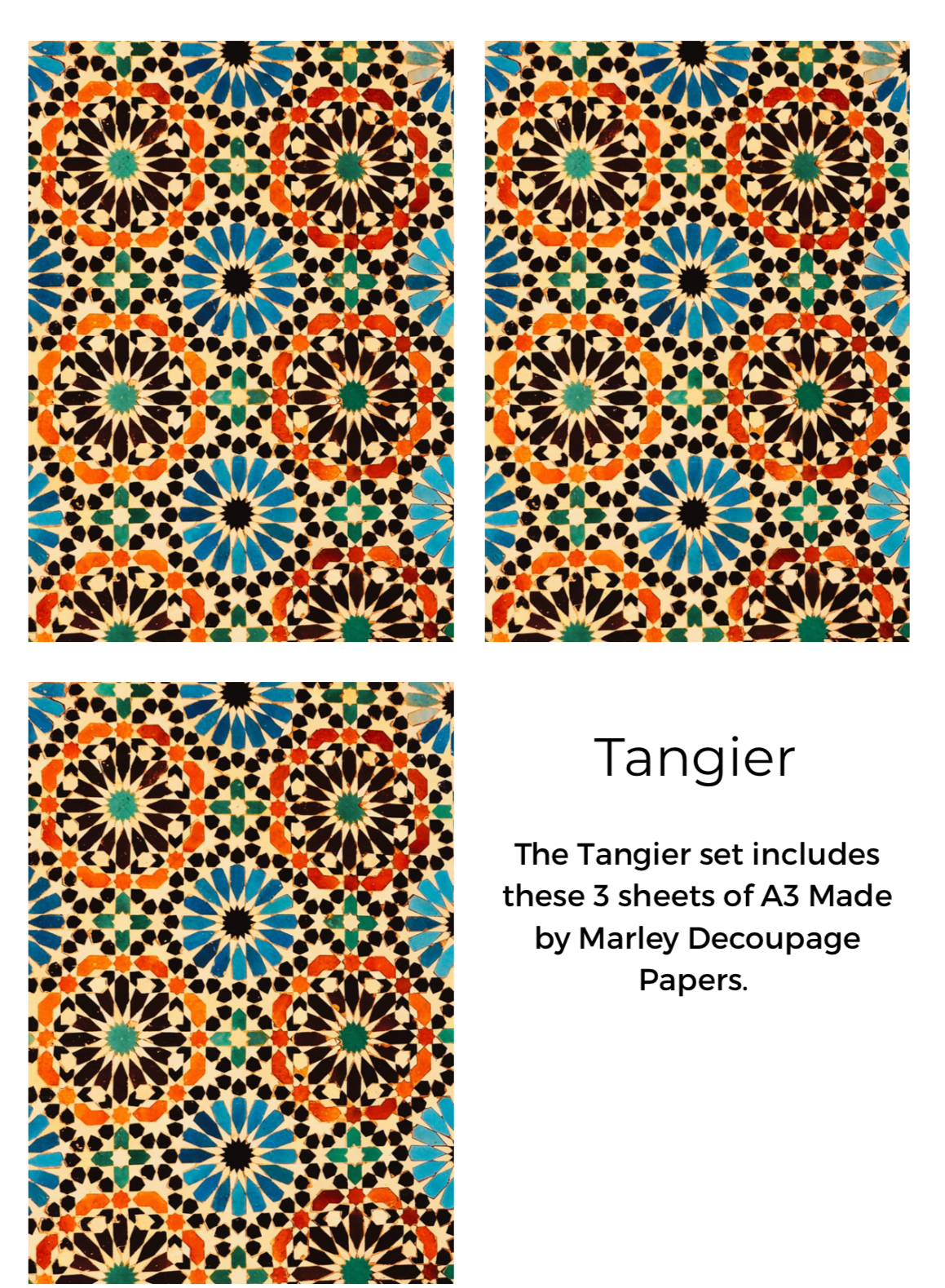 Tangier - Decoupage Paper