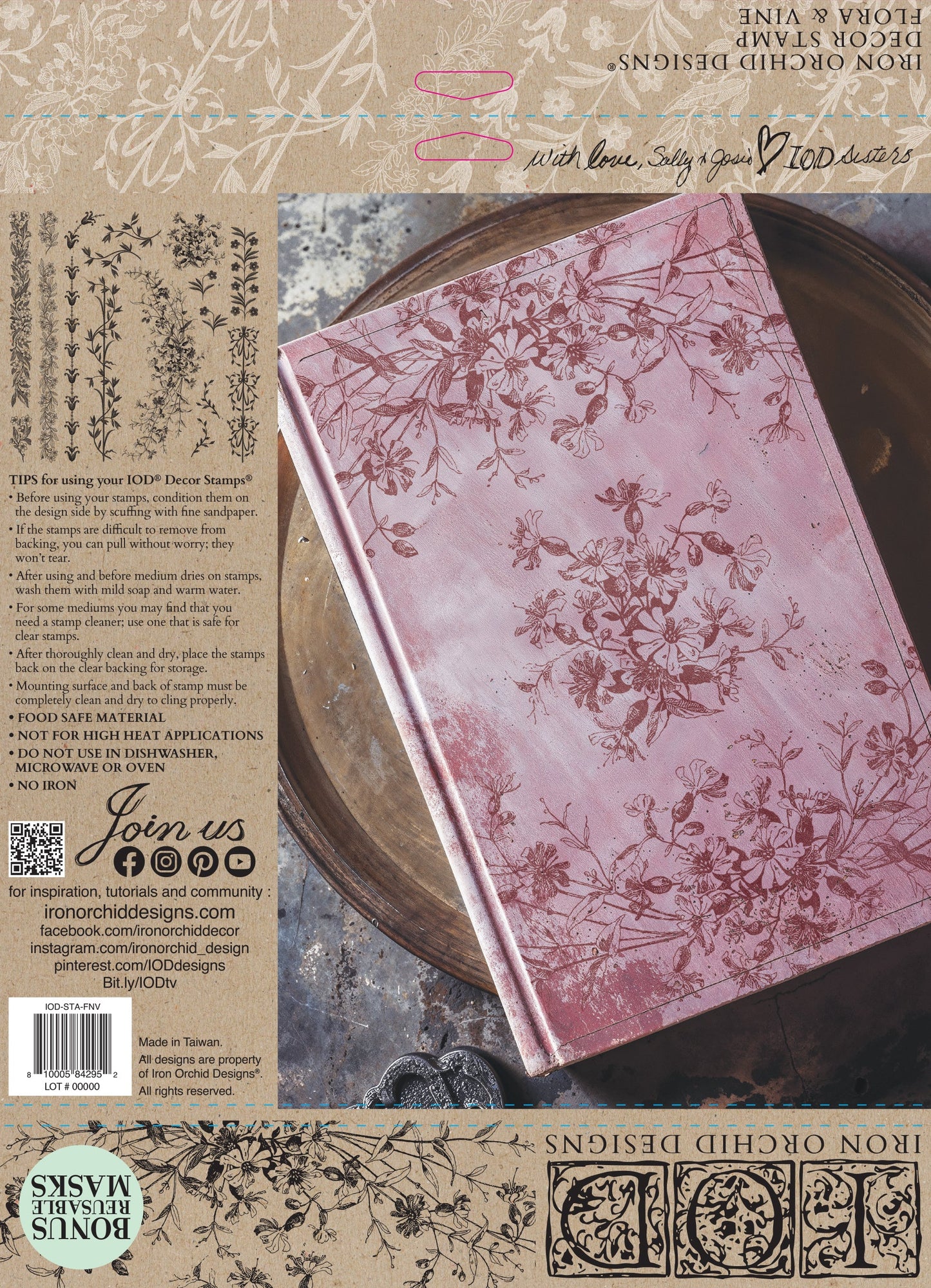 Flora & Vine Stamp - IOD