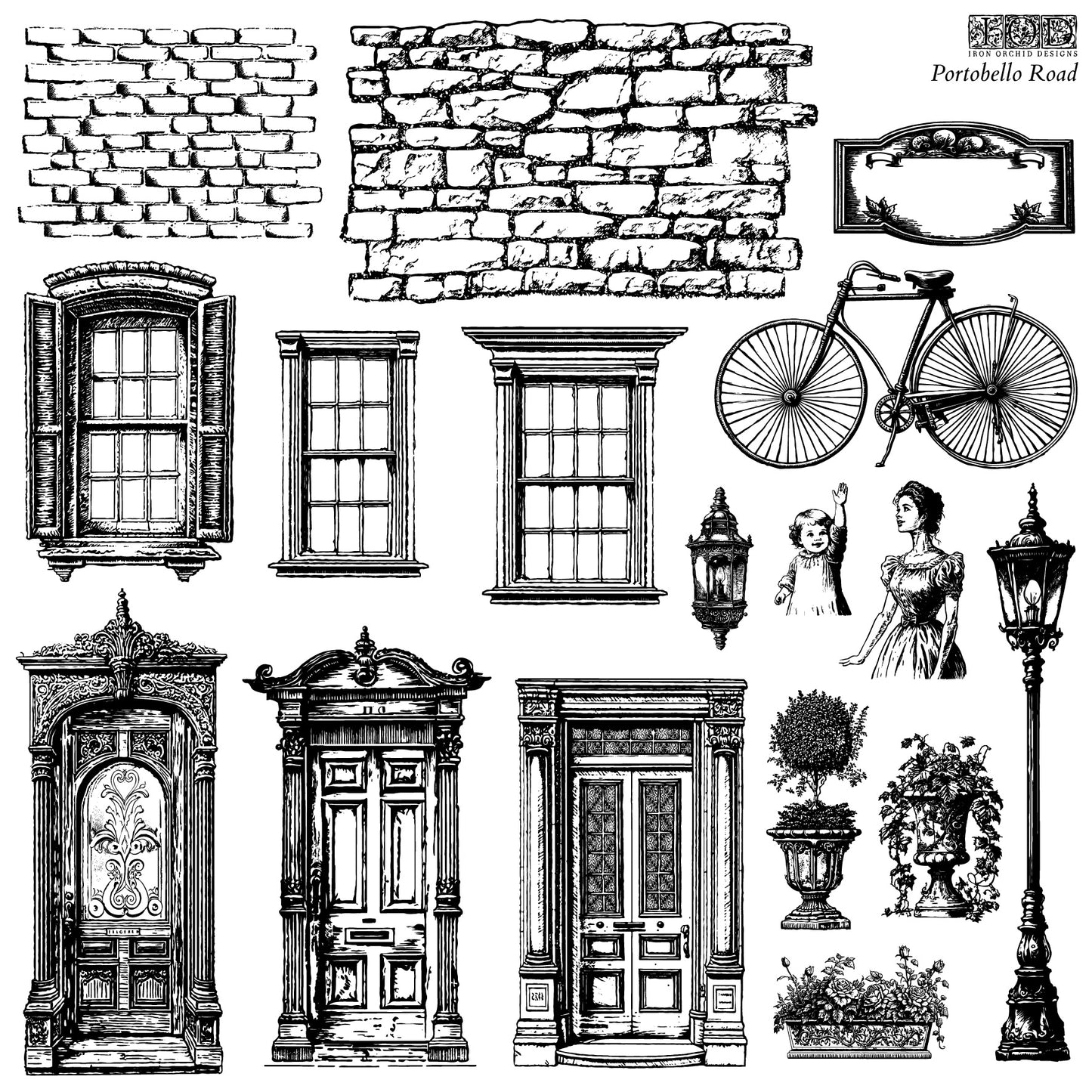 Portobello Road- IOD Decor Stamp