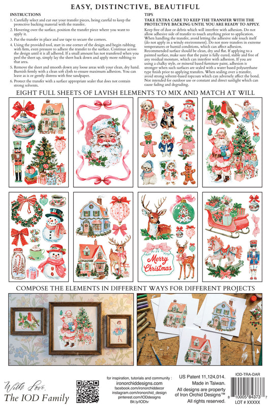Darling Holiday - 8" x 12" Transfer Pad