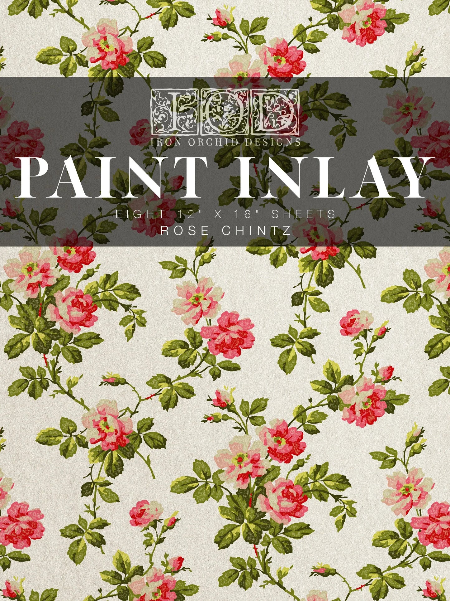 Rose Chintz - IOD Paint Inlay (Retired)