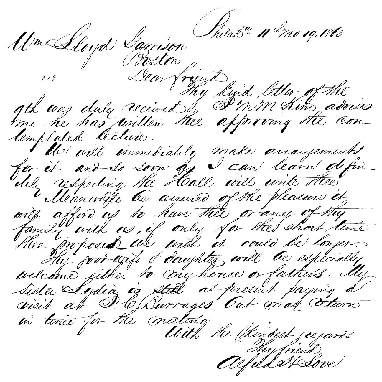 A 12” x 12 stamp of cursive script.