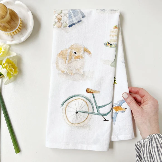 Springtime Tea Towel- Emily Lex Studio