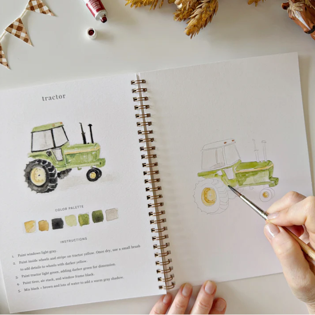 Farm Watercolor Workbook - Emily Lex Studio