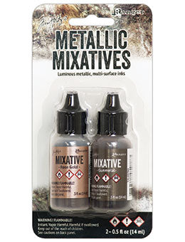 Mixatives - Metallic, Multi-Surface Inks - Tim Holtz Ranger Collection