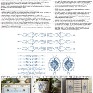 Trompe L'oeil Bleu- IOD Paint Inlay