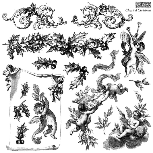 Classical Christmas Decor Stamp