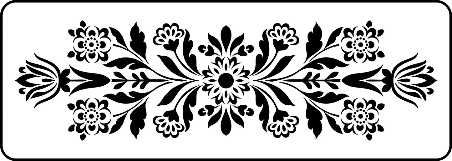Folk Floral Swag| JRV Stencils