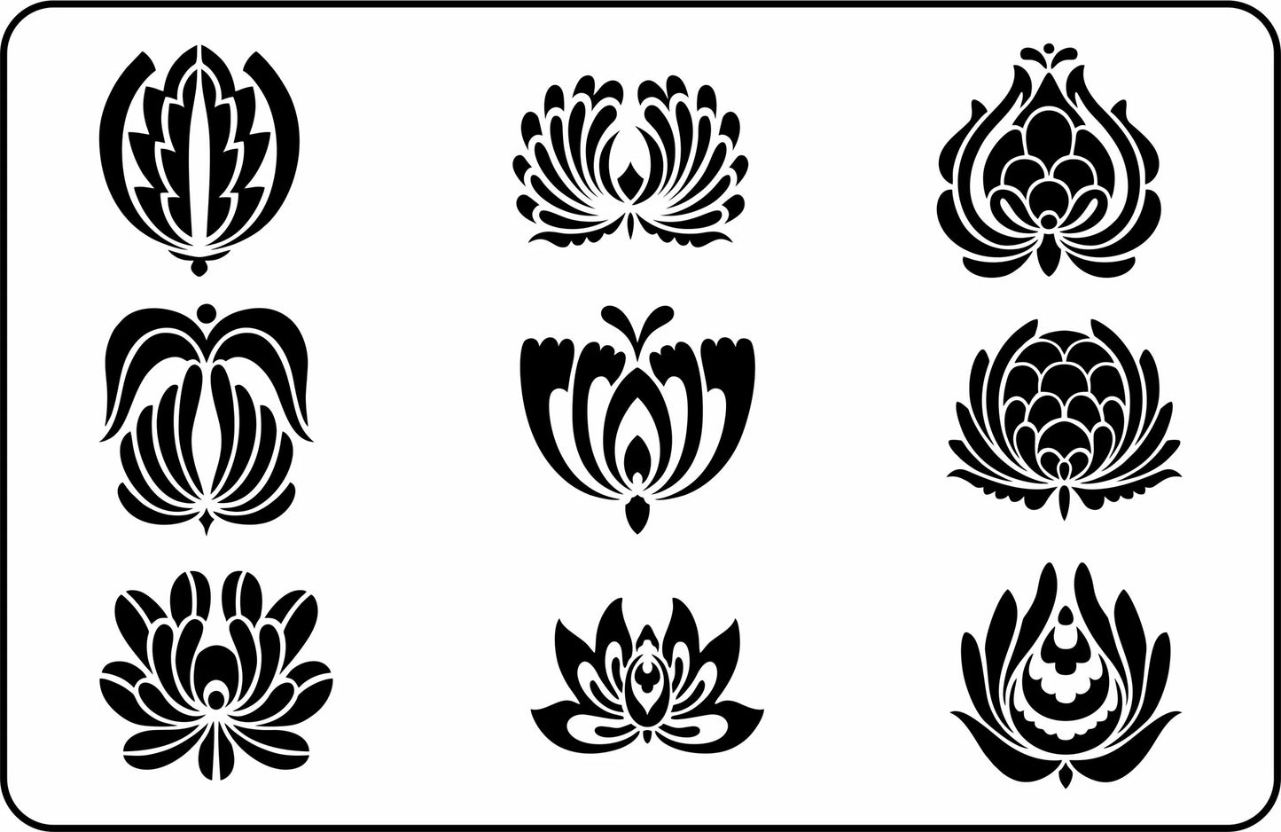 Folk Floral- JRV Stencils