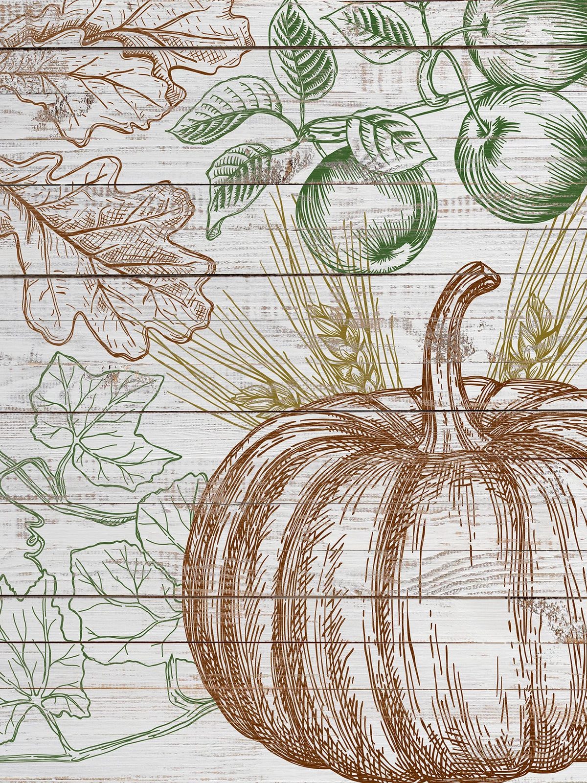 RETIRED Fruitful Harvest stamp, 2 pages- IOD