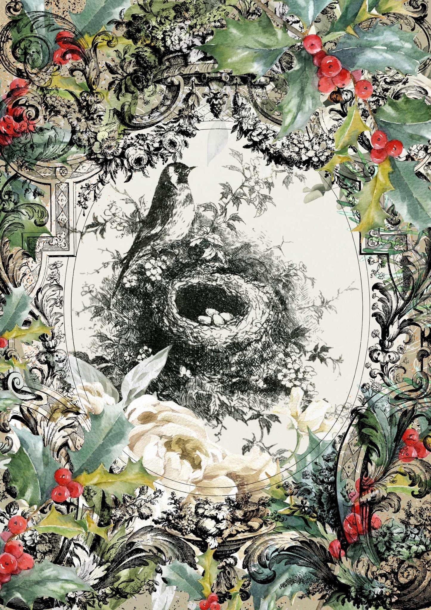 Old Time Christmas- Made By Marley Magic decoupage paper