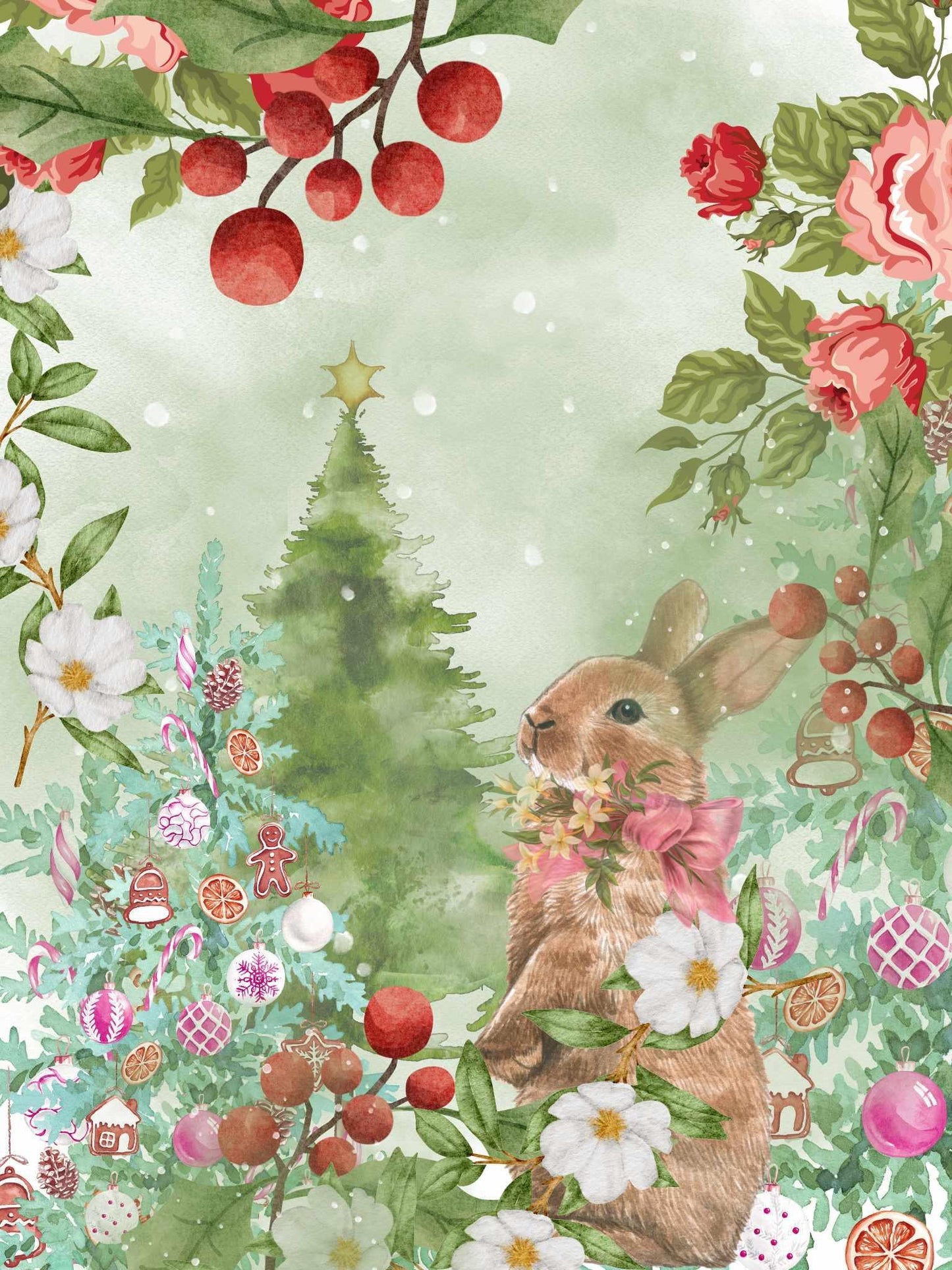 Floral Holiday- Made By Marley Magic decoupage paper