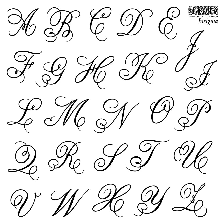 Insignia 6x6- IOD Decor Stamp