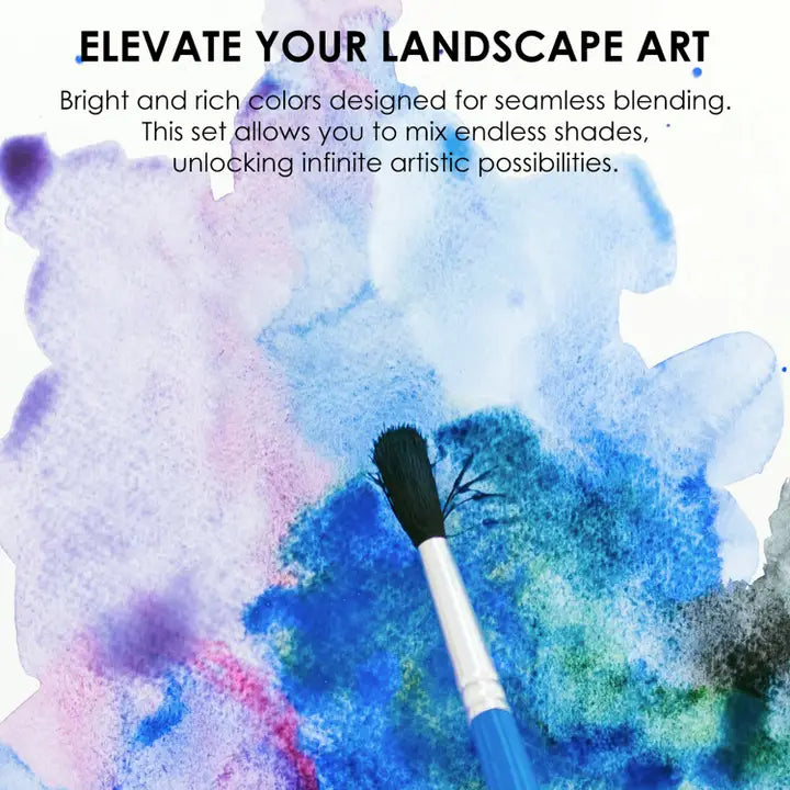 Grabie Watercolor Pocket Set - 12 Landscape Artist-Grade Colors