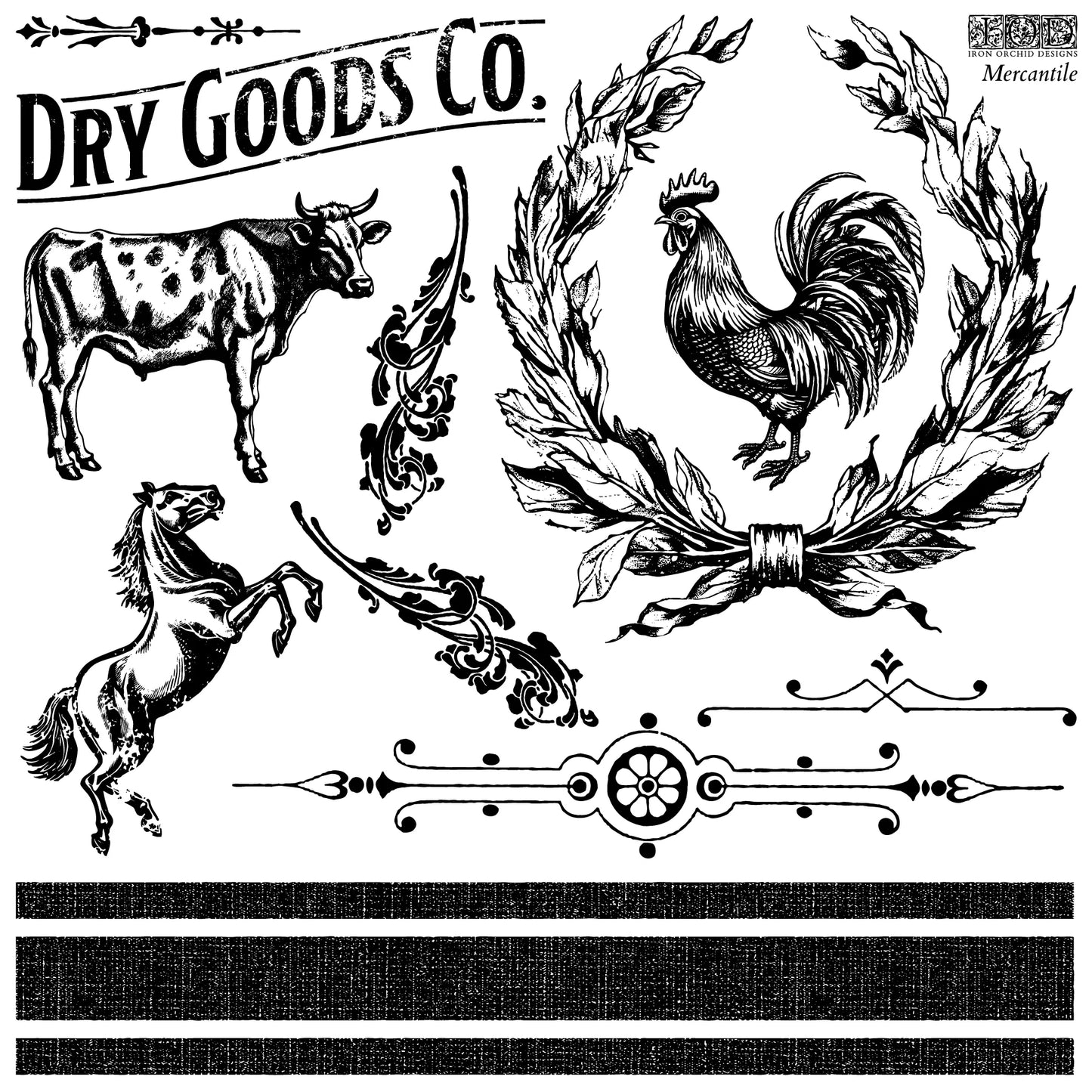 Mercantile- IOD Decor Stamp