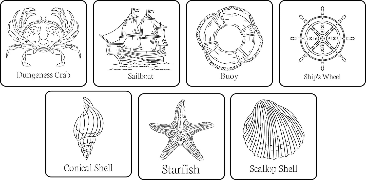 Seaside Mini Pack | JRV Stencils