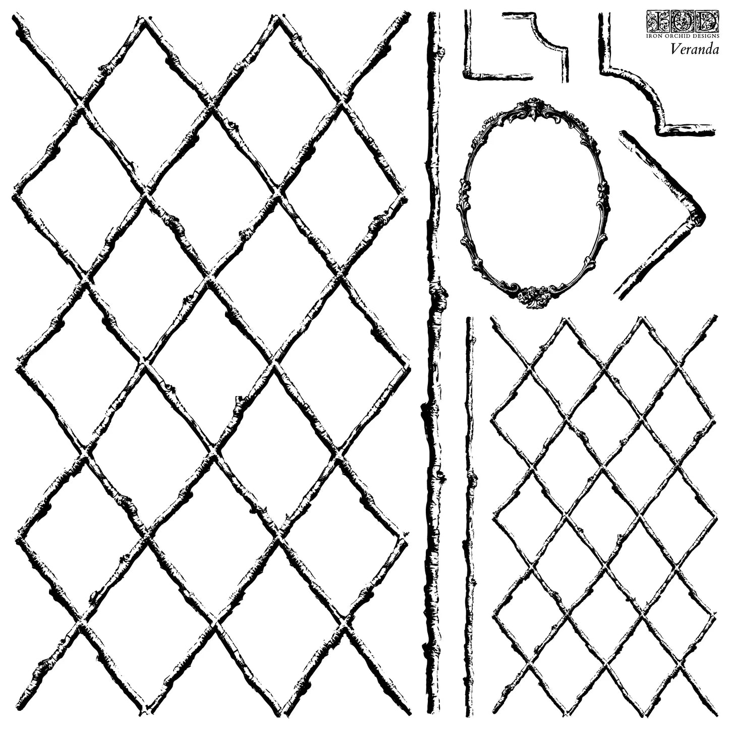 Veranda- IOD Decor Stamp