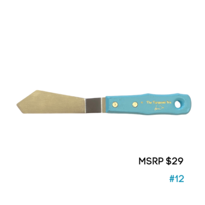 #12 Palette Knife – Turquoise Iris Collection