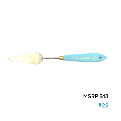 #22 Palette knife- Turquoise Iris collection