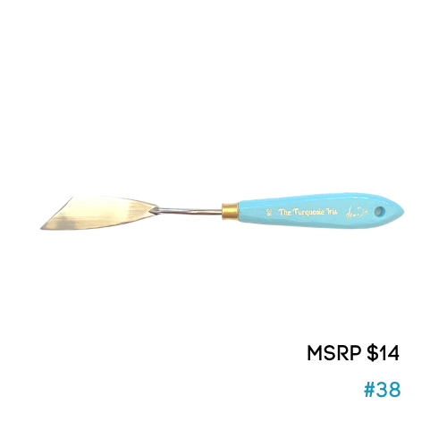 #38 Palette knife- Turquoise Iris collection
