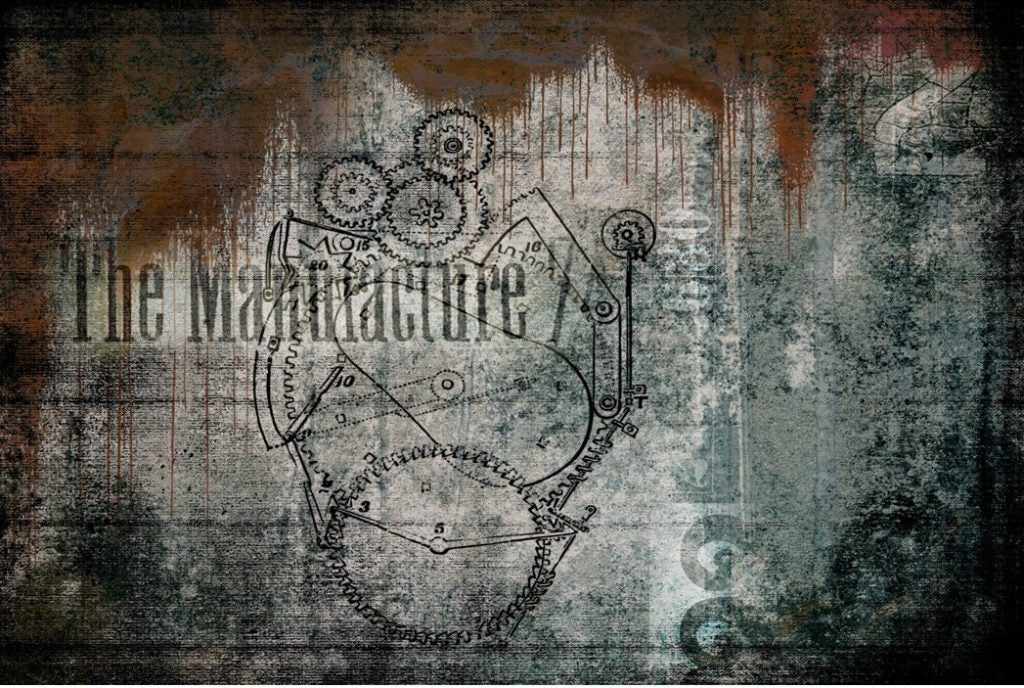 Manufactured Heart- Roycycled Decoupage Paper