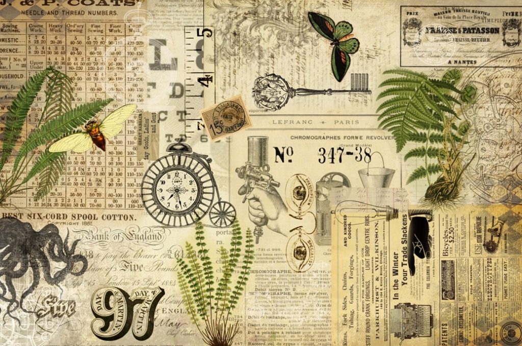 Industrial Masterboard- Roycycled Decoupage Paper