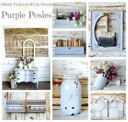 Purple Posies- Sweet Pickins Milk Paint