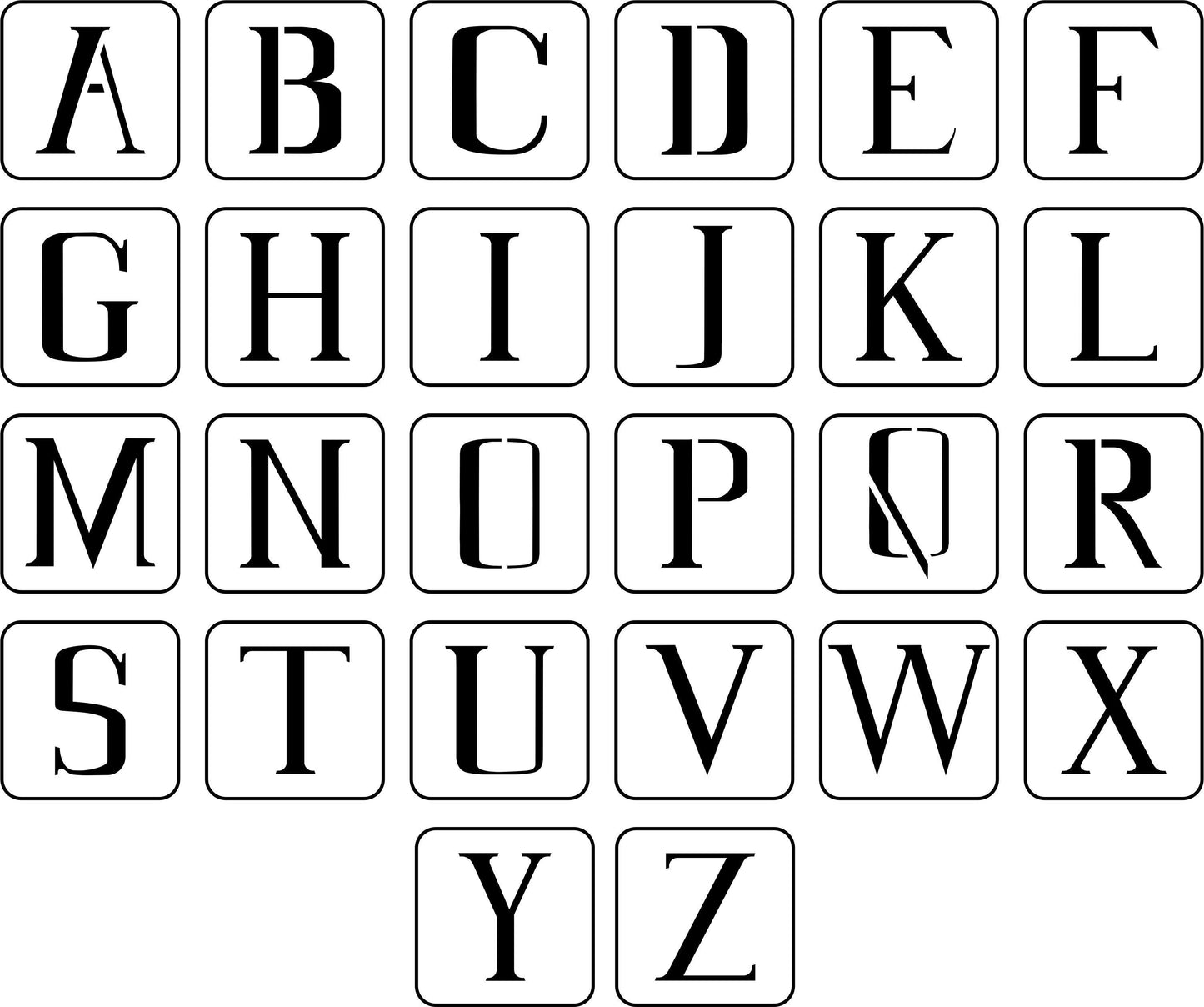 Antique Hand Painted Letters