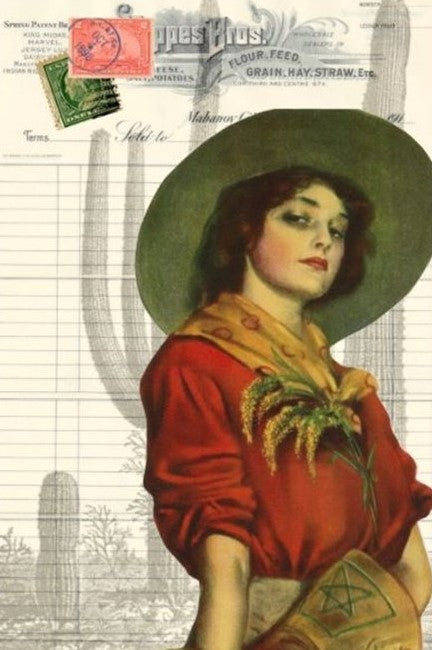Cowgirl- Roycycled Decoupage Paper
