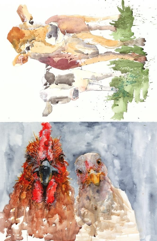Farm Animals (RETIRED) - 20" x 30" Decoupage Paper - Roycycled