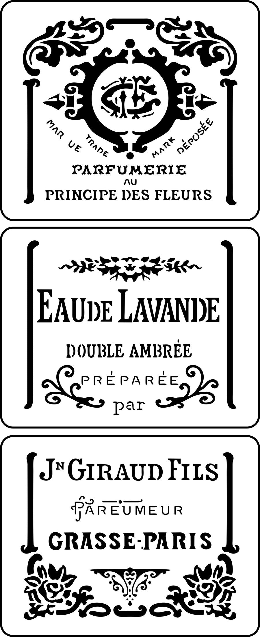Parfumerie stencil