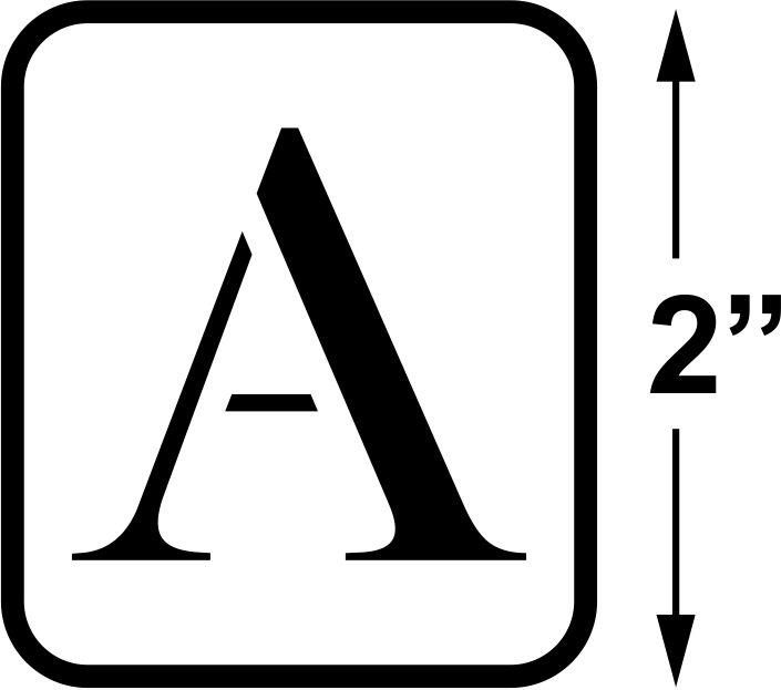 Letter/Number Trio | JRV Stencils