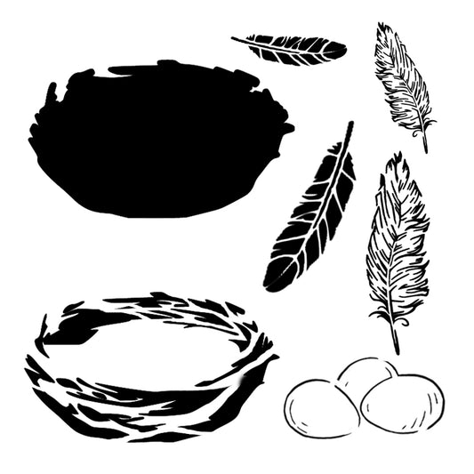 Nest stencil- Roycycled