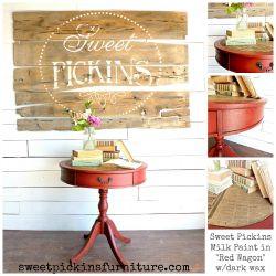 Red Wagon- Sweet Pickins Milk Paint