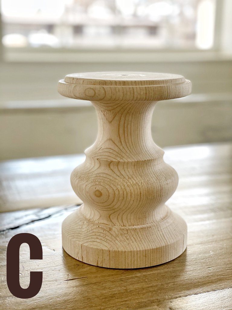 JRV Candlesticks- wooden unfinished