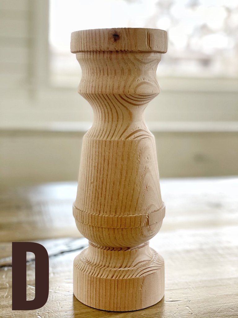 JRV Candlesticks- wooden unfinished