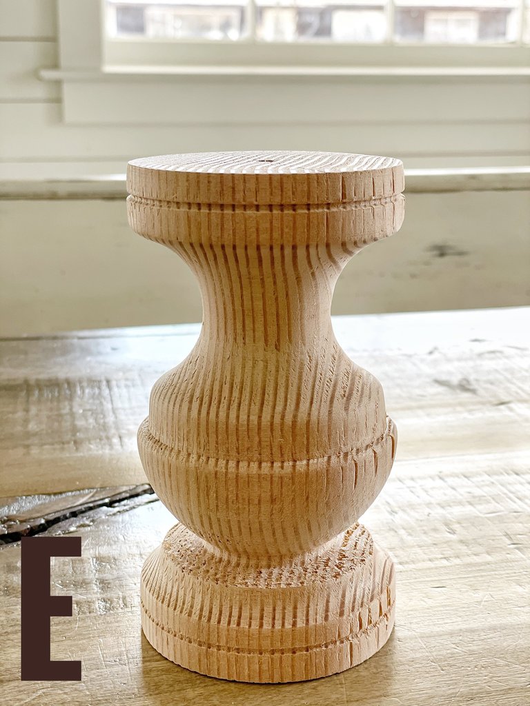 JRV Candlesticks- wooden unfinished