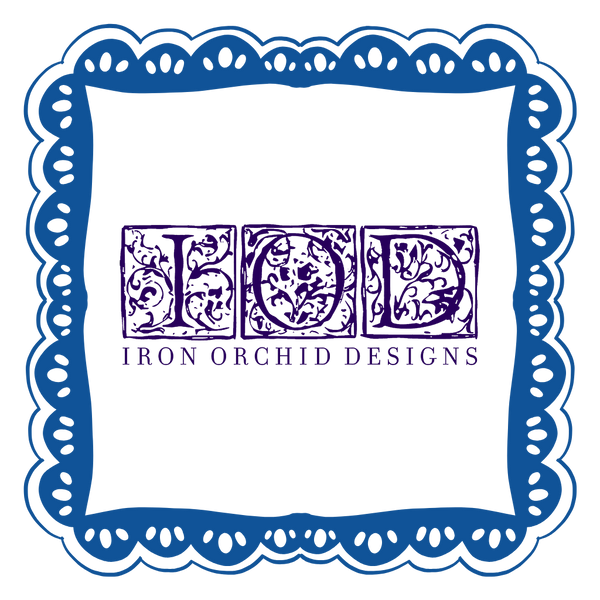 The IOD logo surrounded by blue roses.