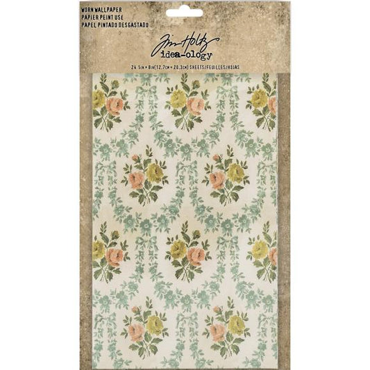 5" x 7" Worn Wallpaper Pieces - Tim Holtz 'Idea-Ology' Collection