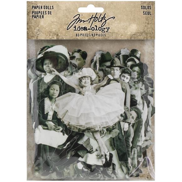 Paper Dolls Solos (Die-Cut) - Tim Holtz 'Idea-Ology' Collection